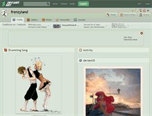 Tablet Screenshot of frenzyland.deviantart.com