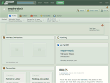 Tablet Screenshot of empire-stock.deviantart.com