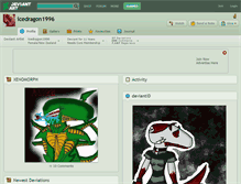 Tablet Screenshot of icedragon1996.deviantart.com