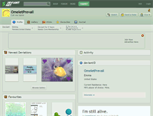 Tablet Screenshot of omeletprevail.deviantart.com