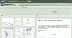 Desktop Screenshot of creepybluestorm.deviantart.com