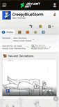 Mobile Screenshot of creepybluestorm.deviantart.com