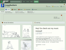 Tablet Screenshot of creepybluestorm.deviantart.com