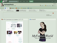 Tablet Screenshot of myfantasiworld.deviantart.com