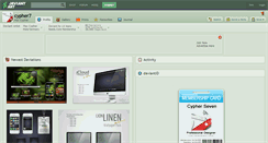 Desktop Screenshot of cypher7.deviantart.com