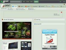 Tablet Screenshot of cypher7.deviantart.com
