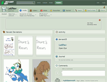 Tablet Screenshot of latipaw.deviantart.com