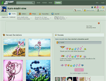 Tablet Screenshot of kuro-arashi-ame.deviantart.com