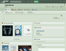 Tablet Screenshot of chryorchid.deviantart.com