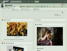 Tablet Screenshot of djlover46.deviantart.com