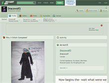 Tablet Screenshot of dracowolf2.deviantart.com
