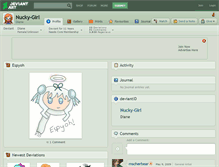 Tablet Screenshot of nucky-girl.deviantart.com