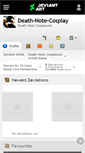 Mobile Screenshot of death-note-cosplay.deviantart.com
