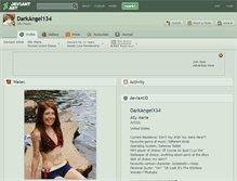 Tablet Screenshot of darkangel134.deviantart.com