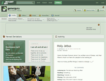 Tablet Screenshot of gamerguru.deviantart.com