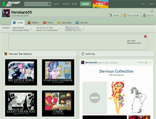 Tablet Screenshot of heroman655.deviantart.com