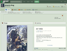 Tablet Screenshot of phoenix-feng.deviantart.com