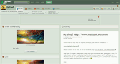 Desktop Screenshot of mattsart.deviantart.com
