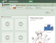 Tablet Screenshot of maxmam.deviantart.com