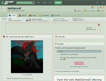 Tablet Screenshot of mskillerwolf.deviantart.com