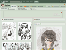 Tablet Screenshot of nori-es.deviantart.com