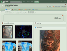 Tablet Screenshot of demongrafix666.deviantart.com