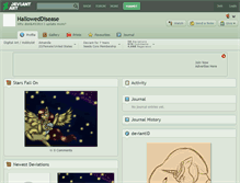 Tablet Screenshot of halloweddisease.deviantart.com
