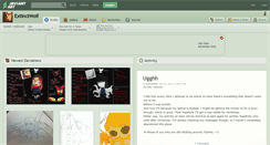 Desktop Screenshot of extinctwolf.deviantart.com