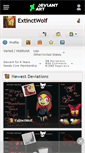 Mobile Screenshot of extinctwolf.deviantart.com