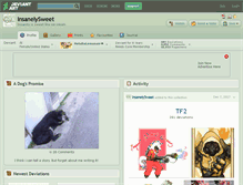 Tablet Screenshot of insanelysweet.deviantart.com