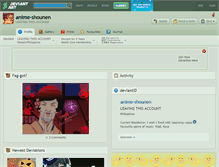 Tablet Screenshot of anime-shounen.deviantart.com