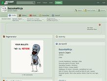Tablet Screenshot of bazookaninja.deviantart.com