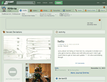 Tablet Screenshot of kirie-na.deviantart.com