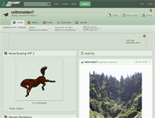 Tablet Screenshot of celticmaiden7.deviantart.com