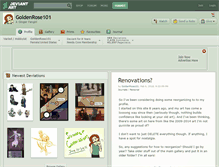 Tablet Screenshot of goldenrose101.deviantart.com
