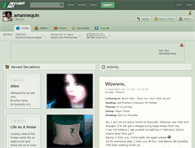 Tablet Screenshot of amannequin.deviantart.com