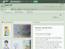Tablet Screenshot of chaoz-wulf.deviantart.com