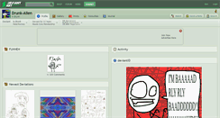 Desktop Screenshot of drunk-alien.deviantart.com