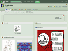 Tablet Screenshot of drunk-alien.deviantart.com