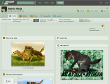 Tablet Screenshot of matrix-ninja.deviantart.com
