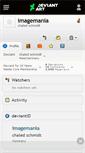 Mobile Screenshot of imagemania.deviantart.com