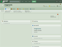 Tablet Screenshot of imagemania.deviantart.com
