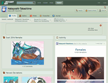 Tablet Screenshot of nakayoshi-takashima.deviantart.com