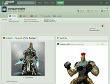 Tablet Screenshot of conquerorsaint.deviantart.com