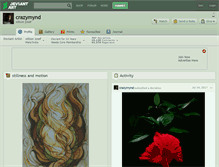 Tablet Screenshot of crazymynd.deviantart.com