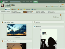 Tablet Screenshot of inhaledevil066.deviantart.com