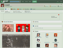 Tablet Screenshot of cweed1.deviantart.com