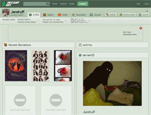 Tablet Screenshot of jandruff.deviantart.com