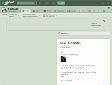 Tablet Screenshot of foxblade.deviantart.com