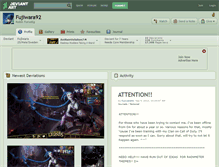 Tablet Screenshot of fujiwara92.deviantart.com